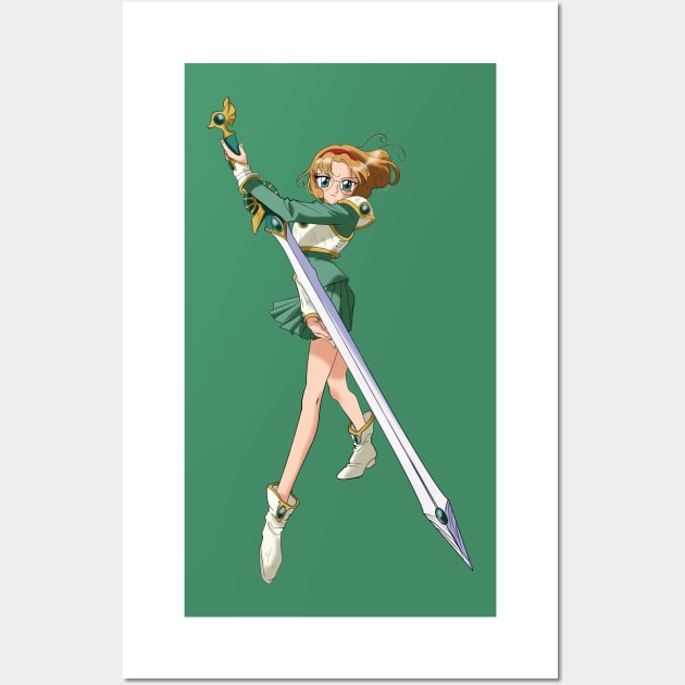 Magic Knight Rayearth -  Fuu Hououji Wall Art by Nykos